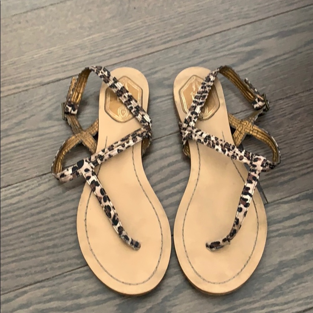 Zara animal print sandals